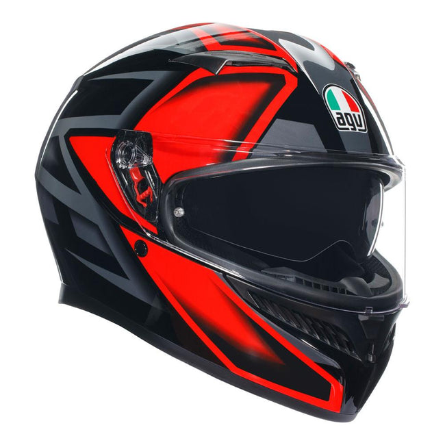 AGV K3 - COMPOUND BLACK/RED Hover Image