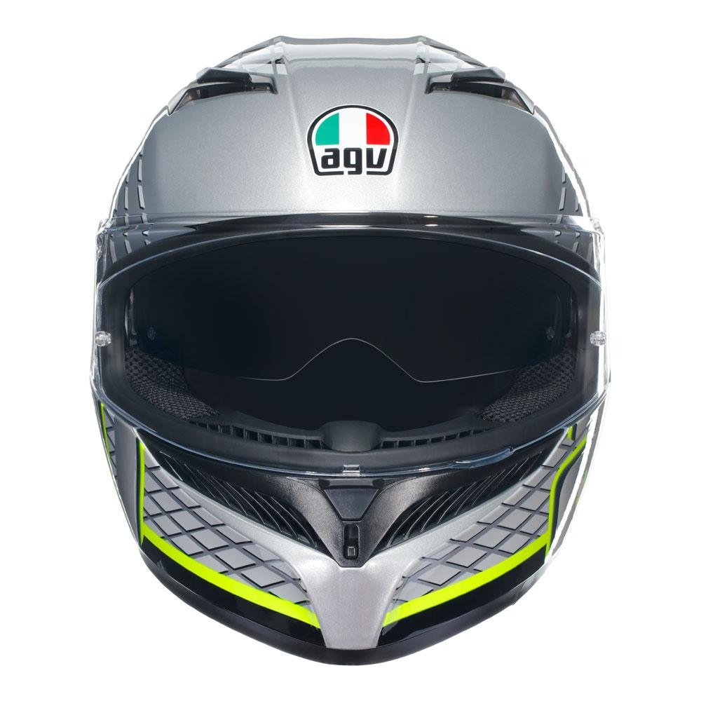 AGV K3 - FORTIFY GREY/BLACK/YELLOW FLUO