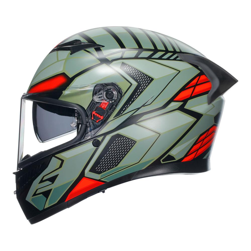 AGV K3 - DECEPT MATT BLACK/GREEN/RED