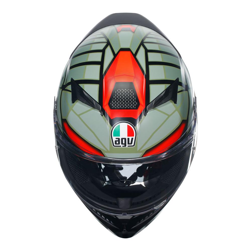 AGV K3 - DECEPT MATT BLACK/GREEN/RED