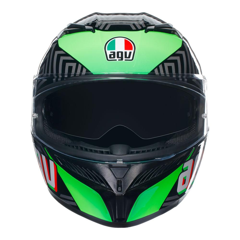 AGV K3 - KAMALEON BLACK/RED/GREEN