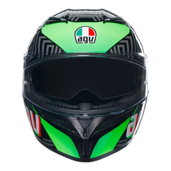 AGV K3 - KAMALEON BLACK/RED/GREEN Main Image