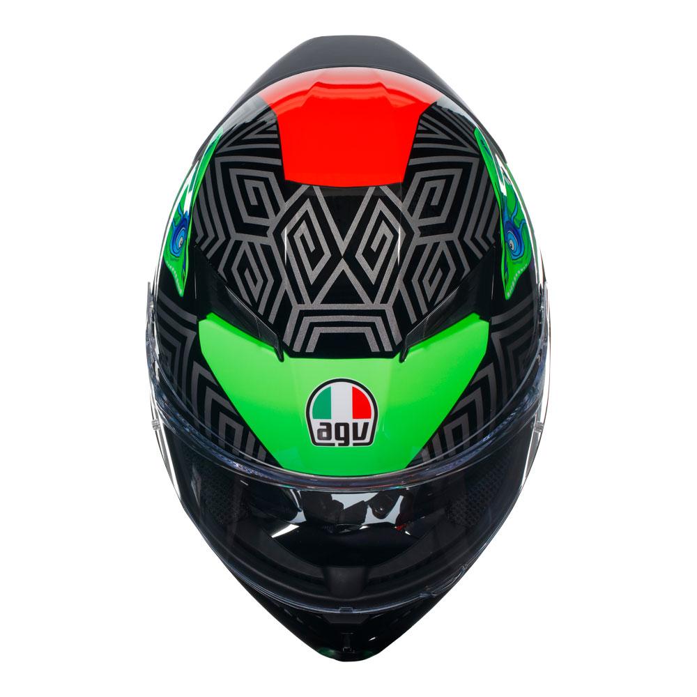 AGV K3 - KAMALEON BLACK/RED/GREEN