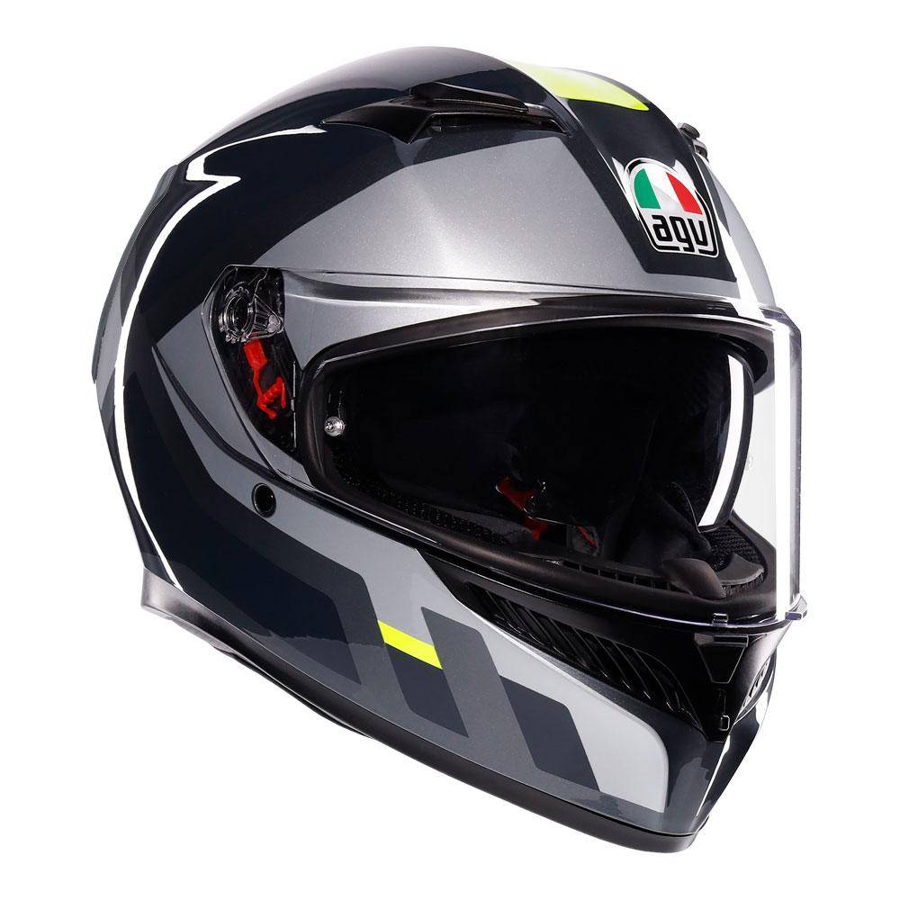 AGV K3 - SHADE GREY/YELLOW FLUO