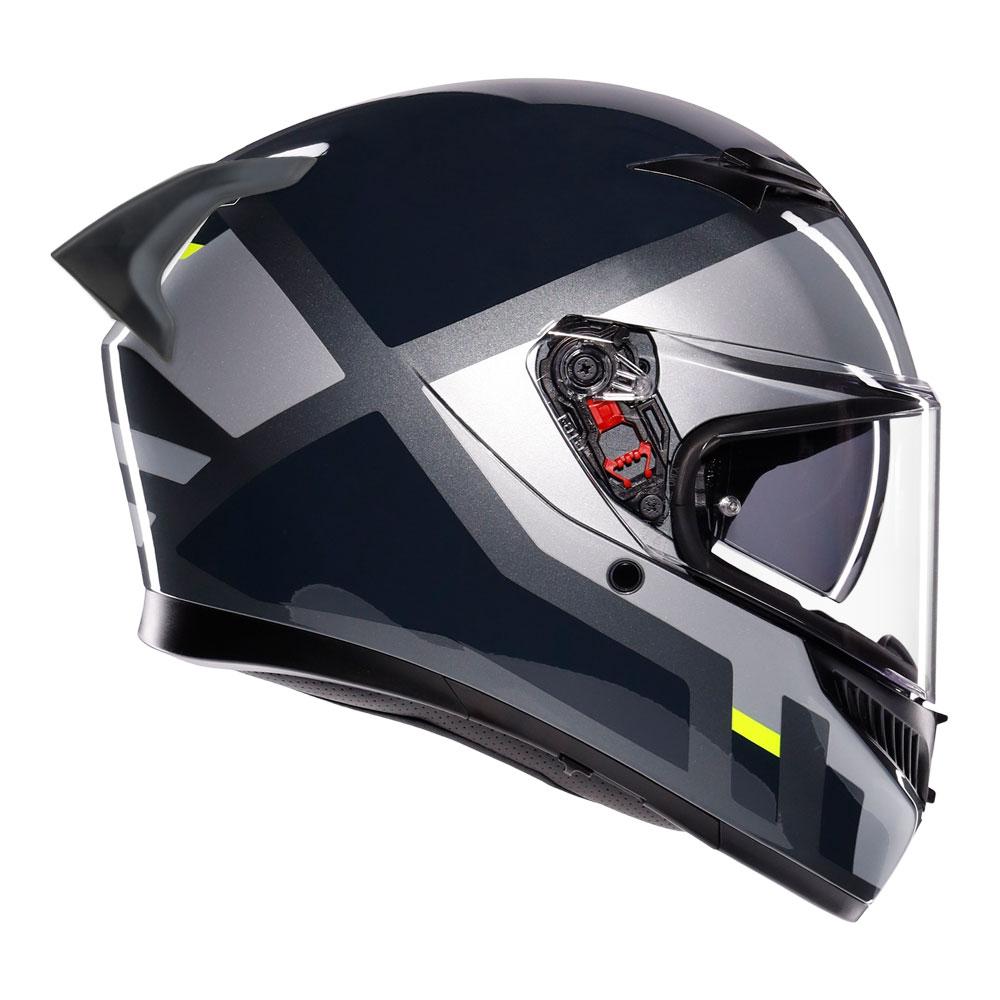 AGV K3 - SHADE GREY/YELLOW FLUO