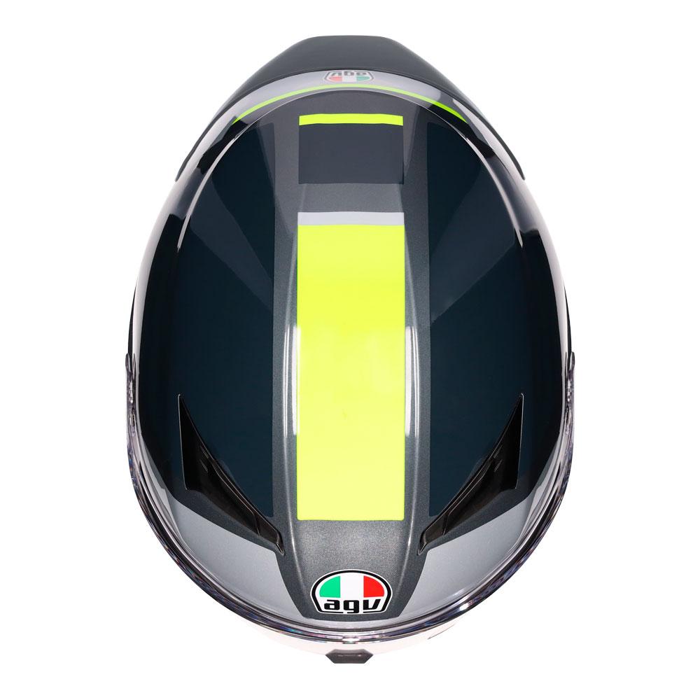 AGV K3 - SHADE GREY/YELLOW FLUO