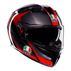 AGV K3 - STRIGA MATT BLACK/GREY/RED