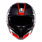 AGV K3 - STRIGA MATT BLACK/GREY/RED