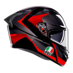 AGV K3 - STRIGA MATT BLACK/GREY/RED