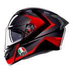 AGV K3 - STRIGA MATT BLACK/GREY/RED