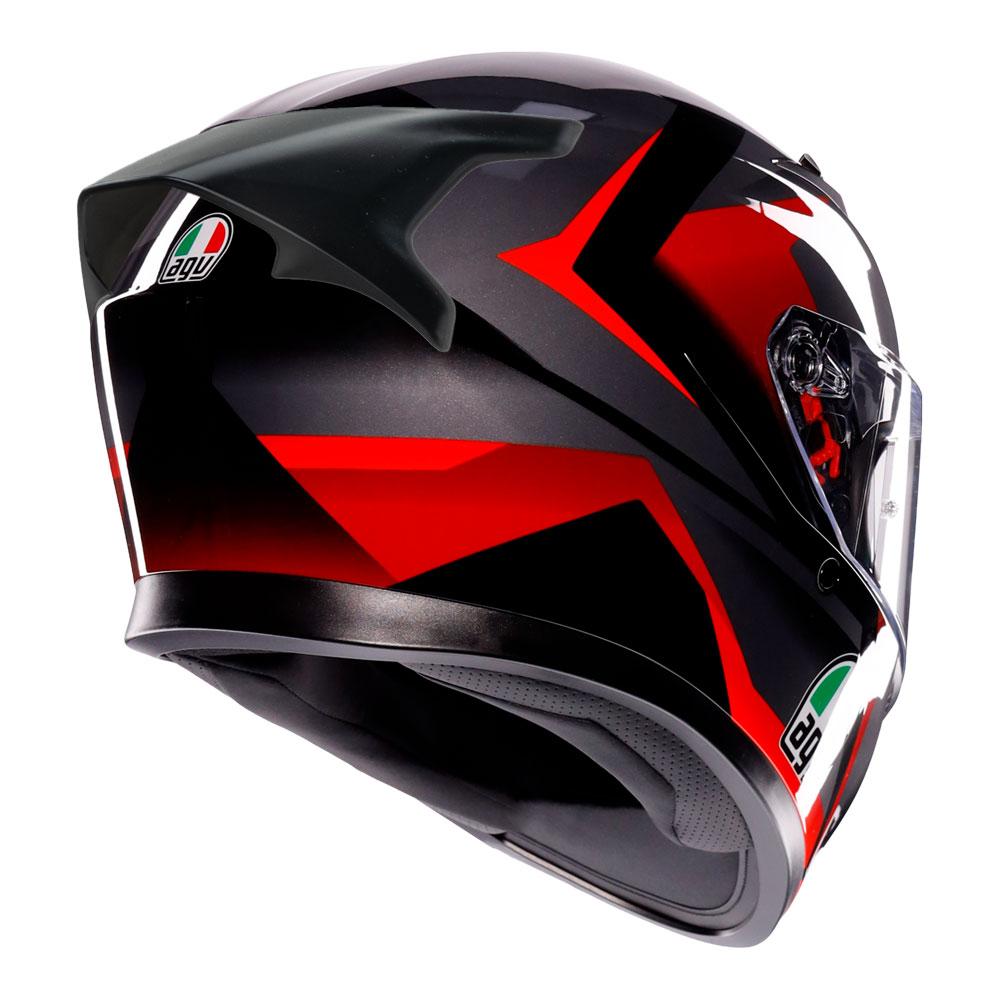 AGV K3 - STRIGA MATT BLACK/GREY/RED