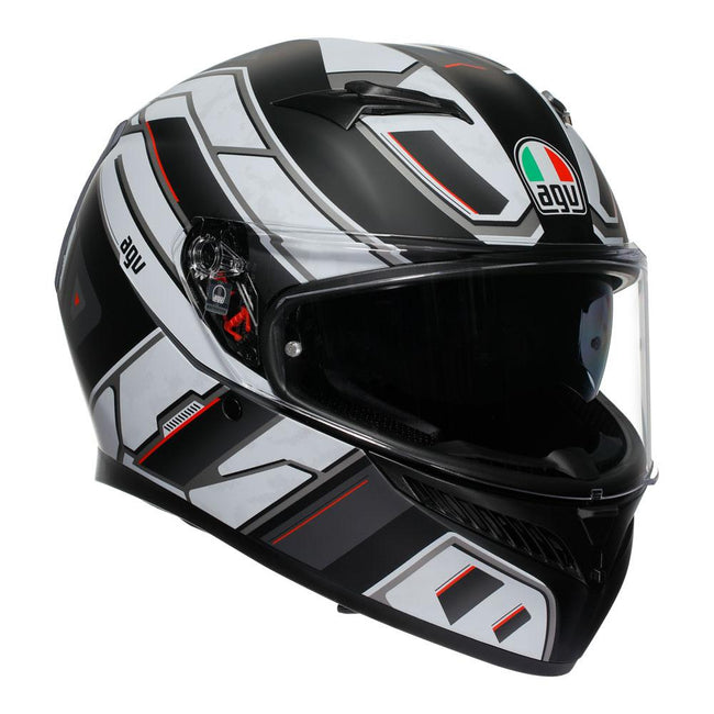 AGV K3 - RIVIA MATT BLACK/WHITE Hover Image