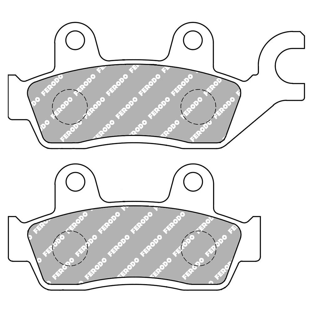 FERODO Disc Pad Set - FDB2329EF ECO Friction Non Sintered Compound