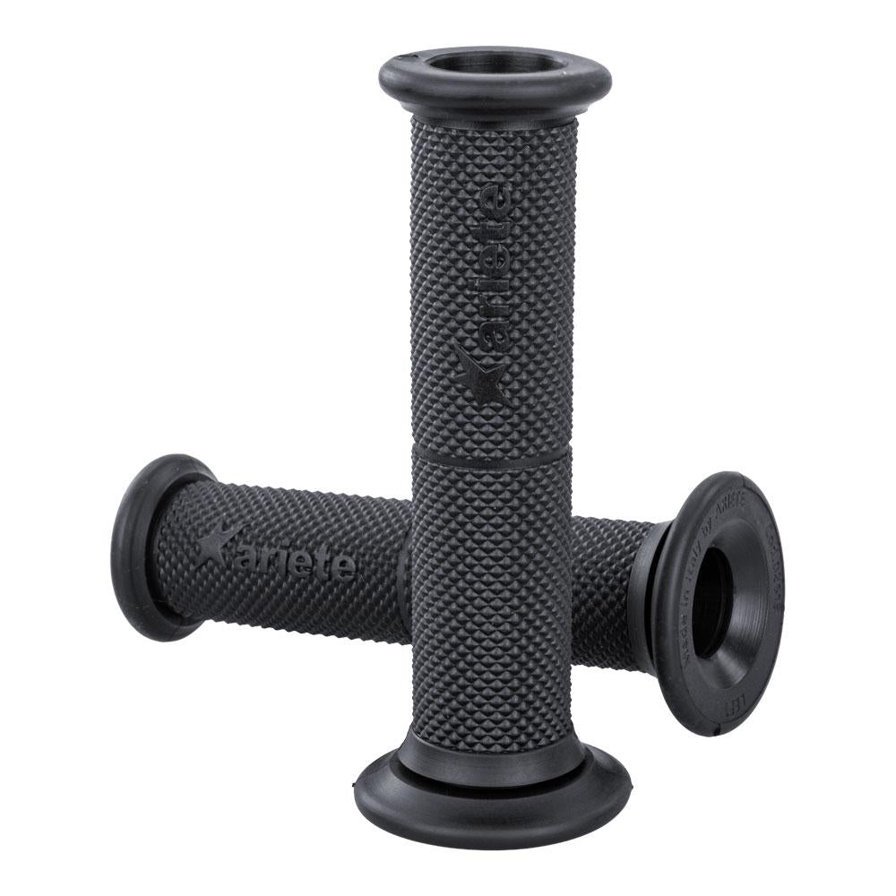 ARIETE GRIPS - YAMAHA STYLE SLIM - SOFT - ROAD - BLACK - 130mm Open End