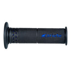 ARIETE GRIPS - ESTORIL - SBK - SOFT DUAL-COMPOUND - BLACK/BLUE - 120mm Open End