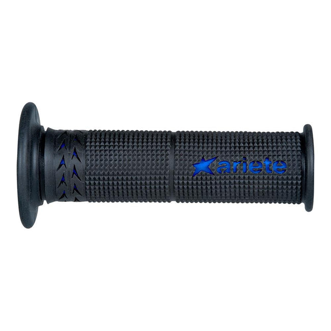 ARIETE GRIPS - ESTORIL - SBK - SOFT DUAL-COMPOUND - BLACK/BLUE - 120mm Open End Main Image