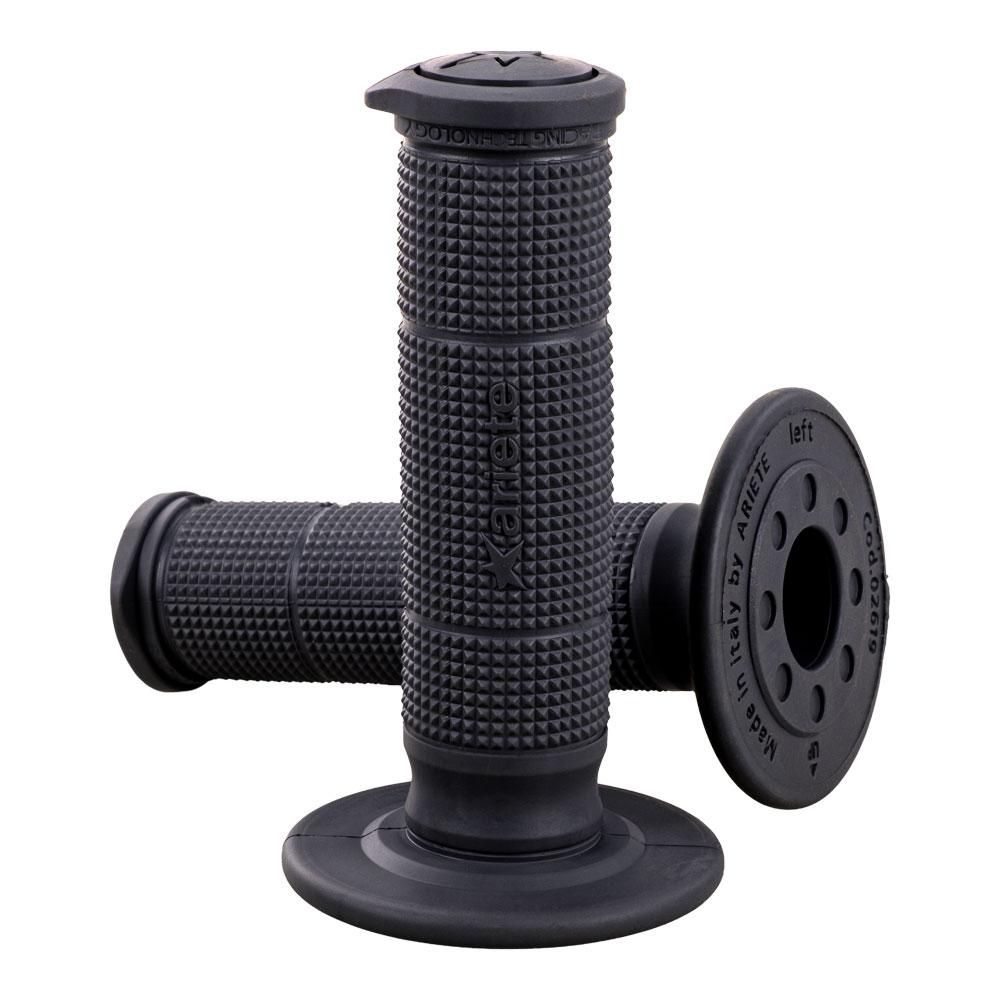 ARIETE GRIPS - UNITY SLIMLINE - MX - SOFT COMPOUND - BLACK - 115mm Closed End