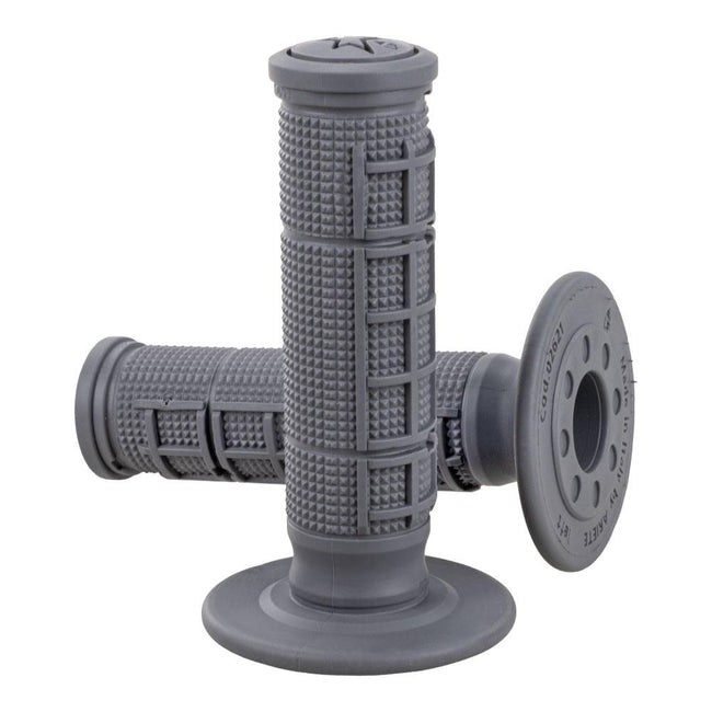 ARIETE GRIPS - UNITY HALF WAFFLE - MX - MEDIUM COMPOUND - GREY - 115mm Closed End Hover Image