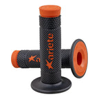 ARIETE GRIPS - VULCAN - OFF ROAD - DUAL COMPOUND - BLACK/ORANGE - 115mm Closed End