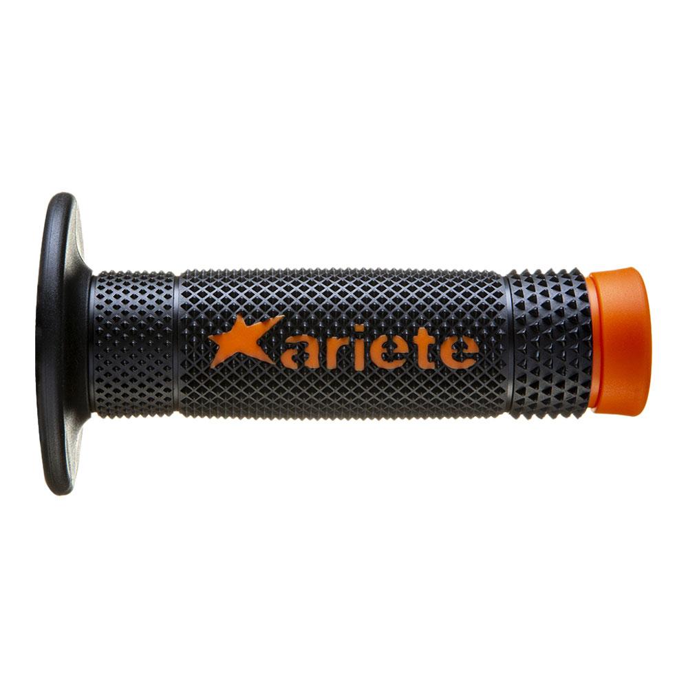 ARIETE GRIPS - VULCAN - OFF ROAD - DUAL COMPOUND - BLACK/ORANGE - 115mm Closed End