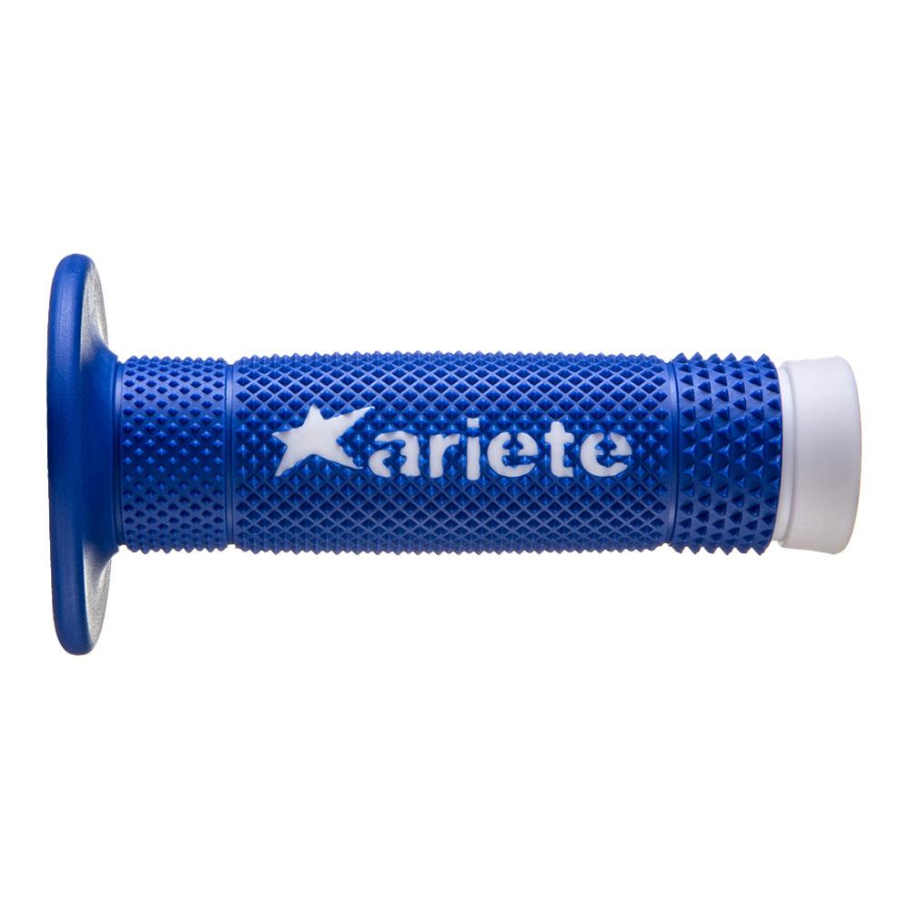 ARIETE GRIPS - VULCAN - OFF ROAD - DUAL COMPOUND - BLUE/WHITE - 115mm Closed End
