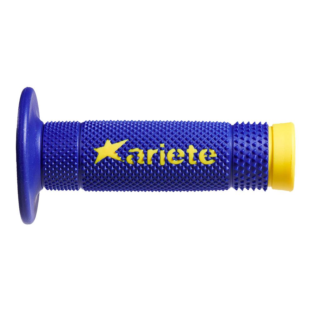 ARIETE GRIPS - VULCAN - OFF ROAD - DUAL COMPOUND - BLUE/YELLOW - 115mm Closed End