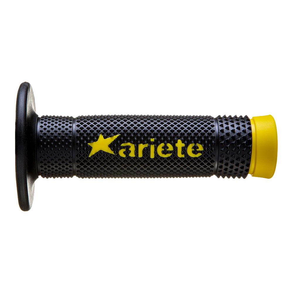 ARIETE GRIPS - VULCAN - OFF ROAD - DUAL COMPOUND - BLACK/YELLOW - 115mm Closed End