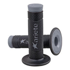 ARIETE GRIPS - VULCAN - OFF ROAD - DUAL COMPOUND - BLACK/GREY - 115mm Closed End