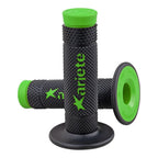 ARIETE GRIPS - VULCAN - OFF ROAD - DUAL COMPOUND - BLACK/GREEN - 115mm Closed End