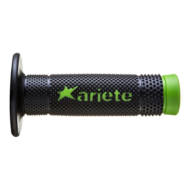 ARIETE GRIPS - VULCAN - OFF ROAD - DUAL COMPOUND - BLACK/GREEN - 115mm Closed End Main Image