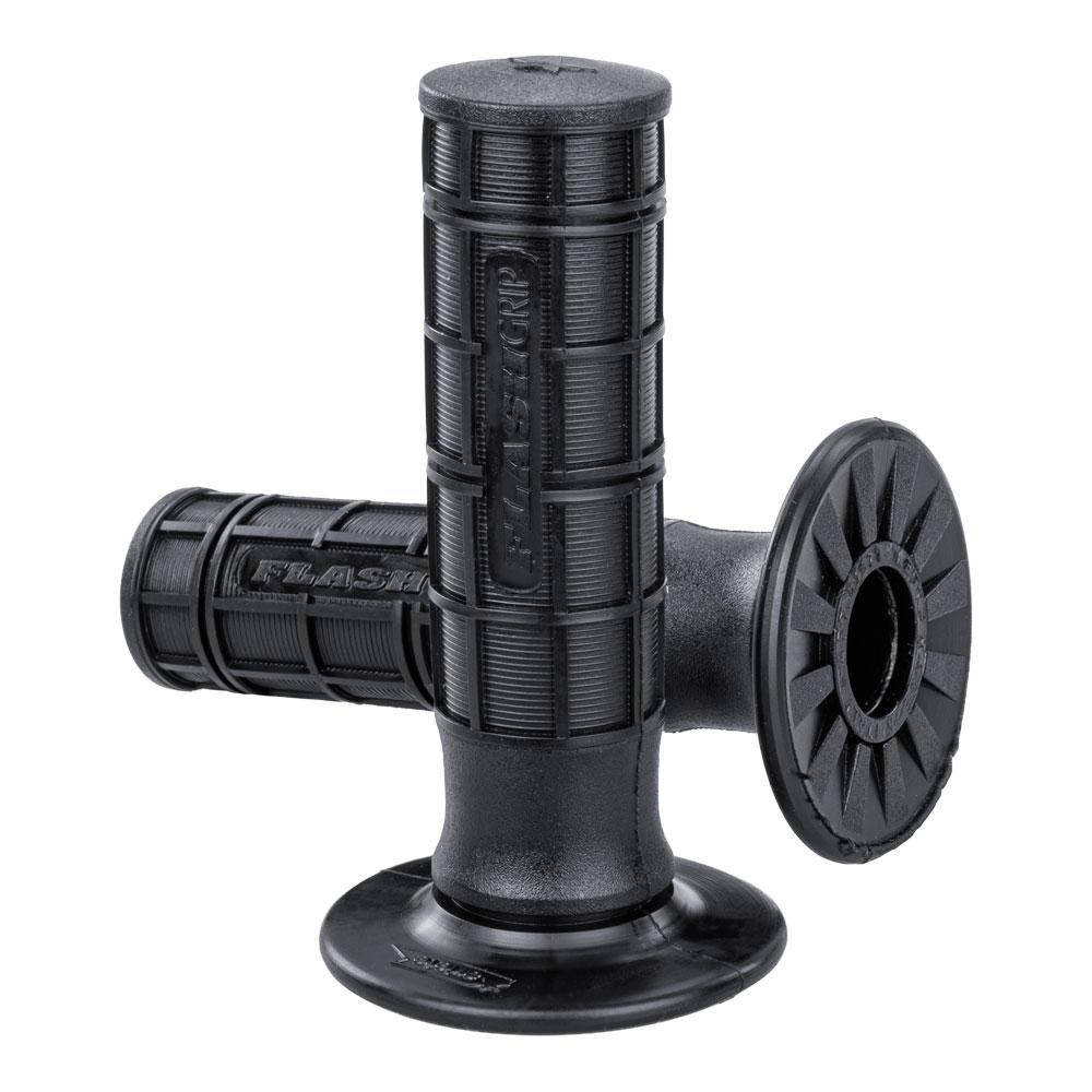 ARIETE GRIPS - FLASH - MX - ASP COMPOUND - BLACK - 120mm Closed End