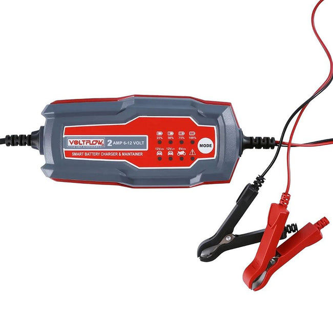 VOLTFLOW SMART BATTERY CHARGER 2 AMP 6V/12V Hover Image