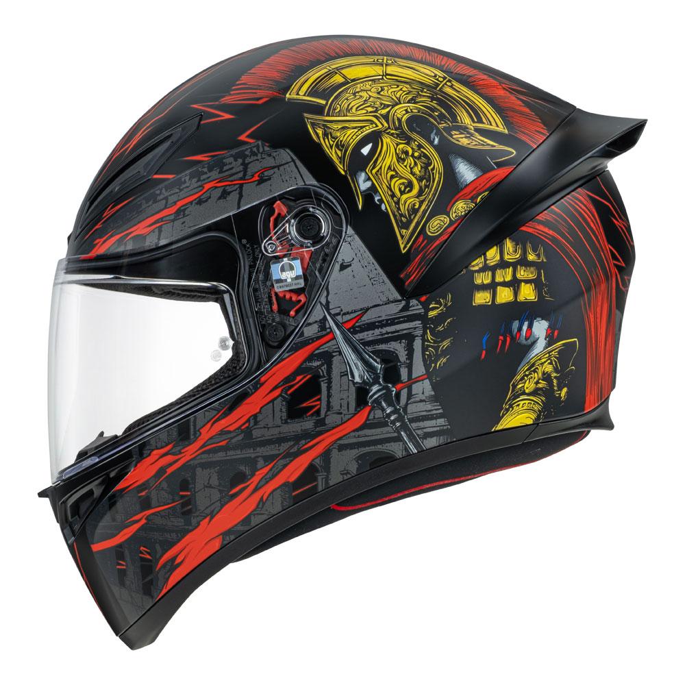 AGV K1 S - GLADIATOR MATT BLACK/GOLD/RED
