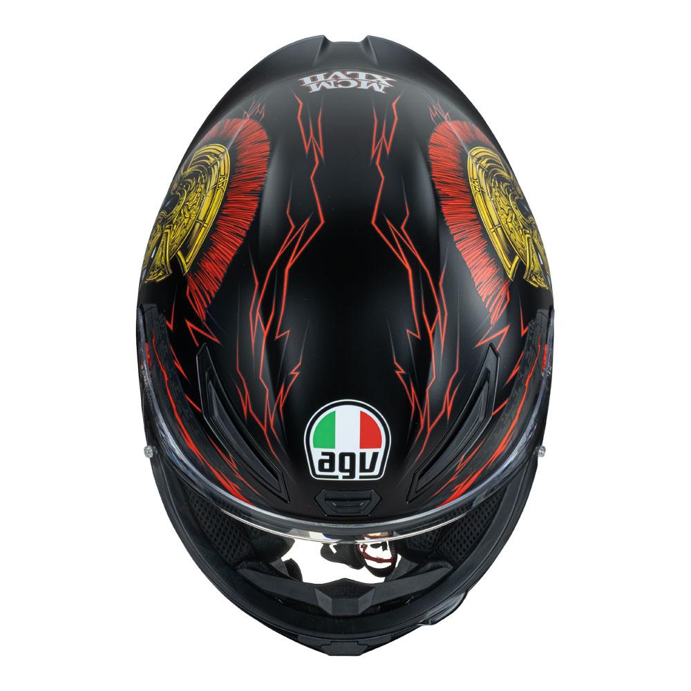 AGV K1 S - GLADIATOR MATT BLACK/GOLD/RED