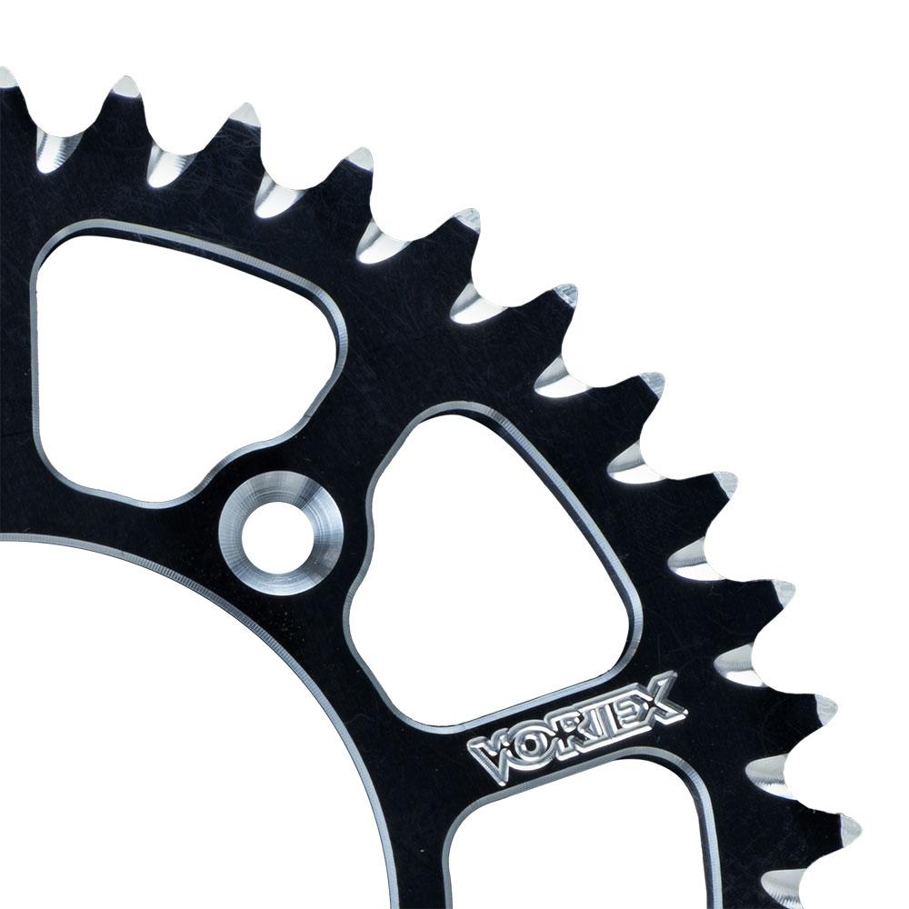 VORTEX ALLOY REAR SPROCKET 420-44T - COBRA CX65 20-24 - BLACK