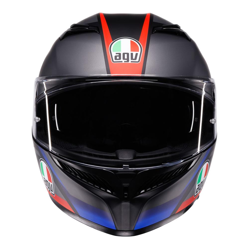 AGV K3 - STRIGA MATT BLACK/BLUE/RED