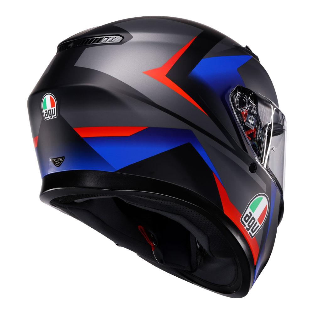 AGV K3 - STRIGA MATT BLACK/BLUE/RED