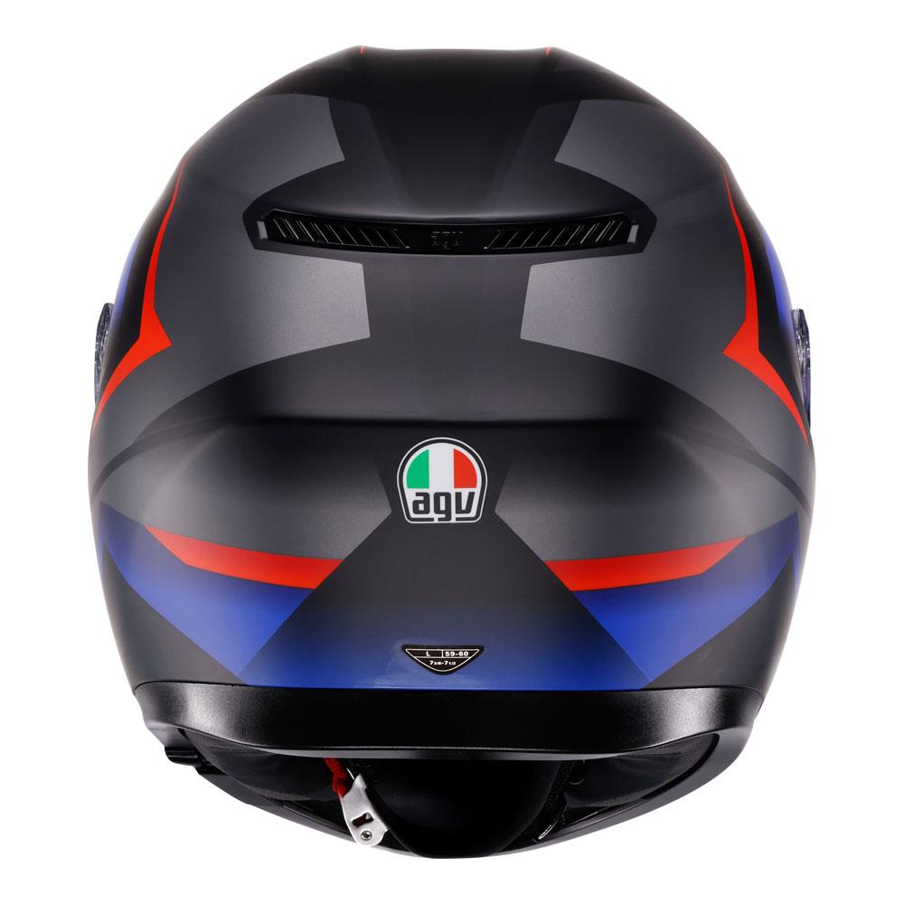 AGV K3 - STRIGA MATT BLACK/BLUE/RED
