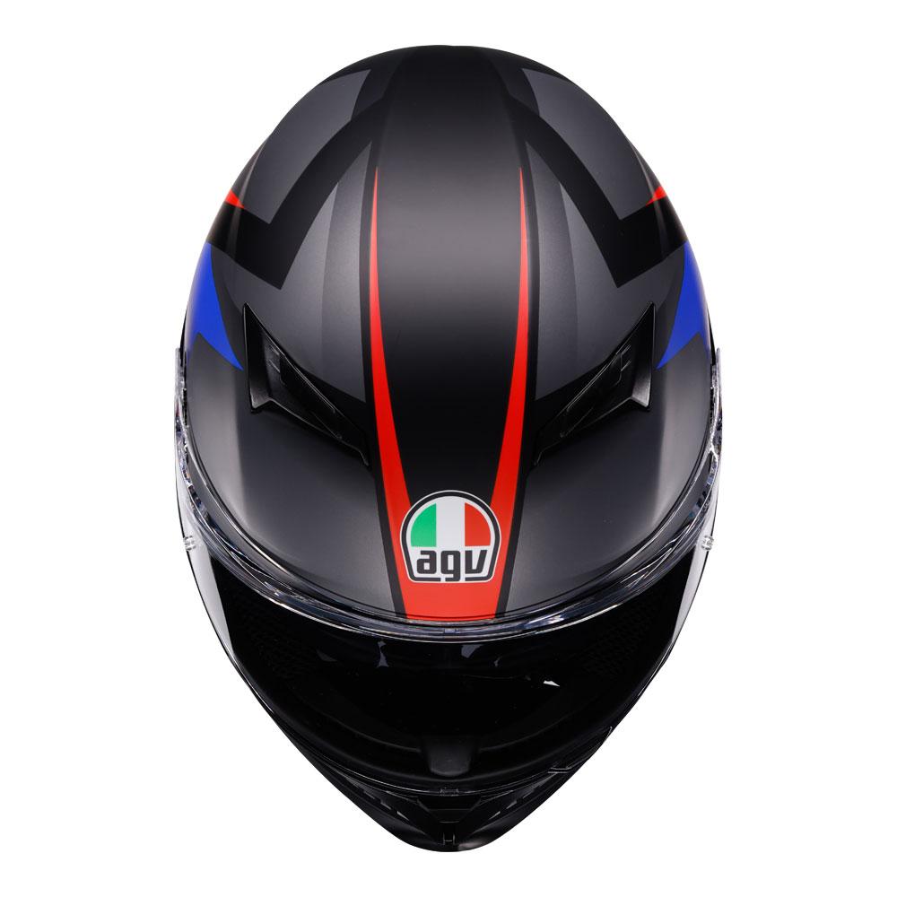 AGV K3 - STRIGA MATT BLACK/BLUE/RED