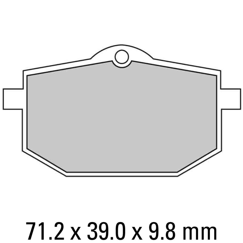 FERODO Disc Pad Set - FDB583 P Platinum Non Sintered Compound