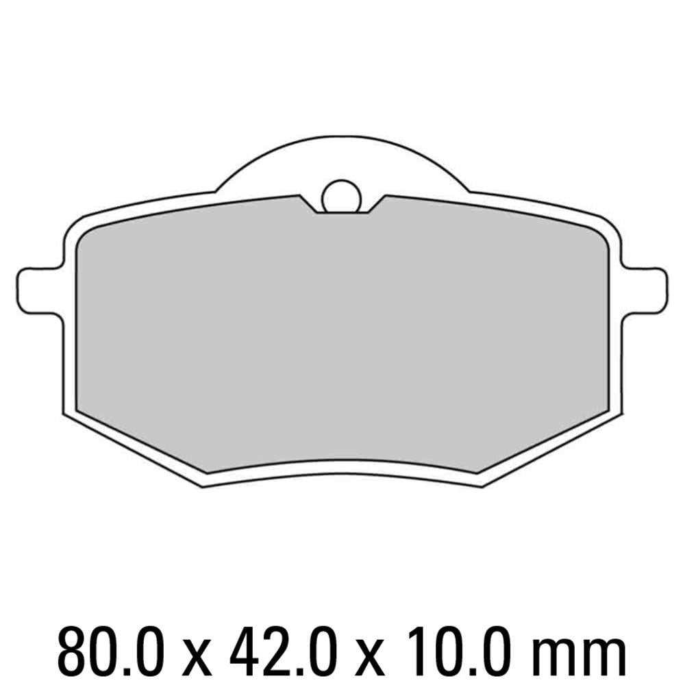 FERODO Disc Pad Set - FDB591 P Platinum Non Sintered Compound