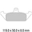 FERODO Disc Pad Set - FDB592 P Platinum Non Sintered Compound