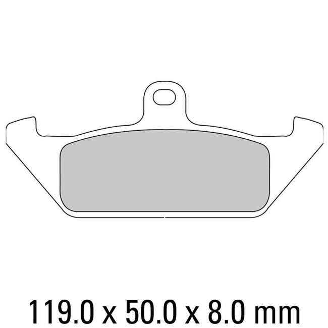 FERODO Disc Pad Set - FDB592 P Platinum Non Sintered Compound Hover Image