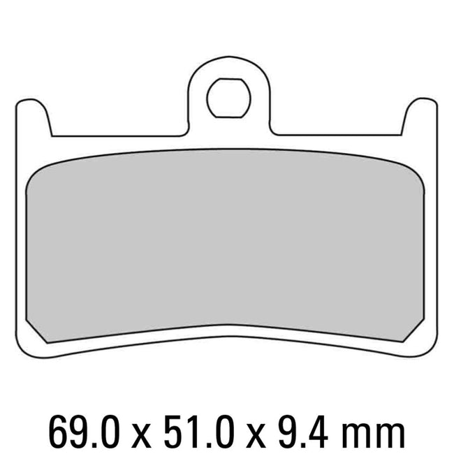 FERODO Disc Pad Set - FDB605 P Platinum Non Sintered Compound Hover Image