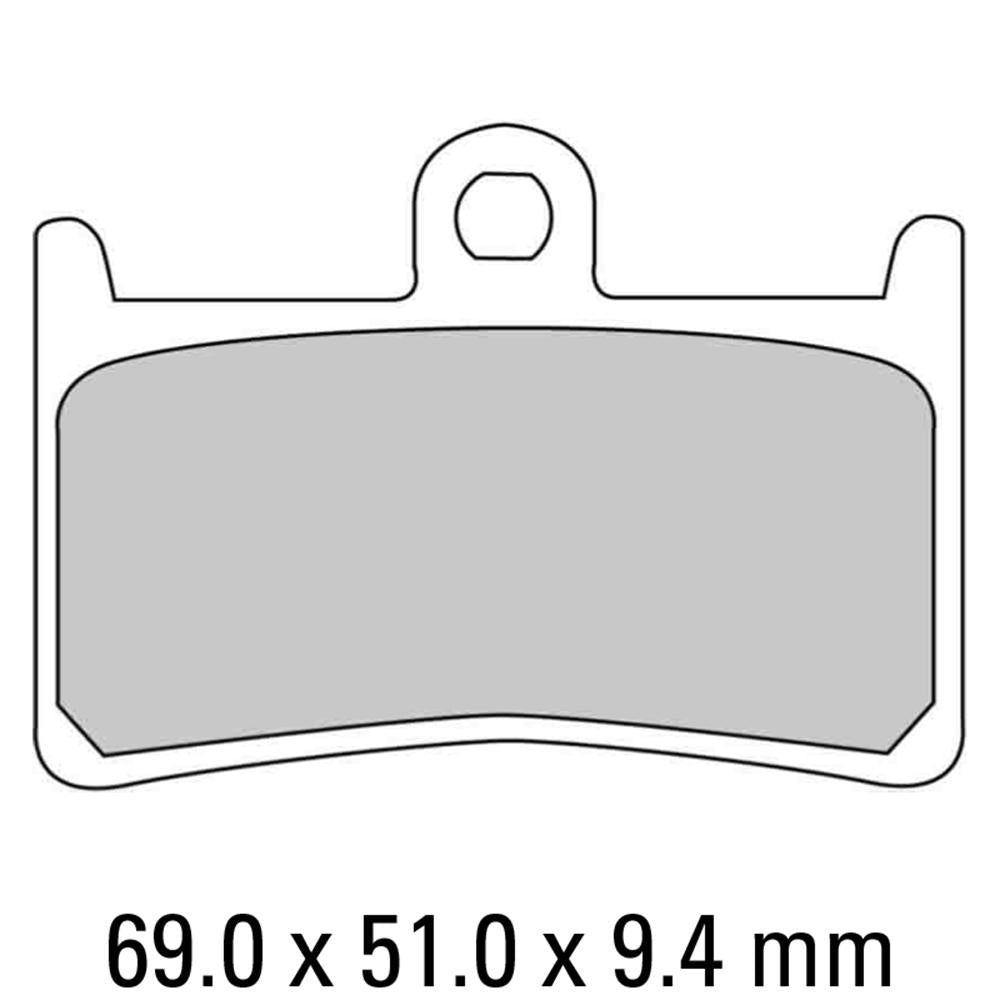 FERODO Disc Pad Set - FDB605 ST Sinter Grip Sintered Compound - Road
