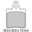 FERODO Disc Pad Set - FDB624 S Scooter Compound - Non Sintered