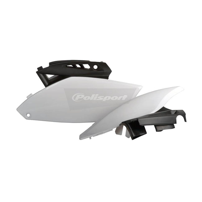 POLISPORT SIDE COVERS YAMAHA YZ250F 10-13 - WHITE/BLACK Main Image