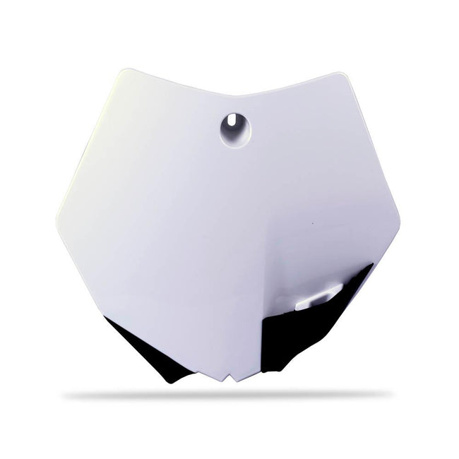 POLISPORT FRONT NUMBER PLATE KTM 65 SX 09-15 - WHITE Main Image