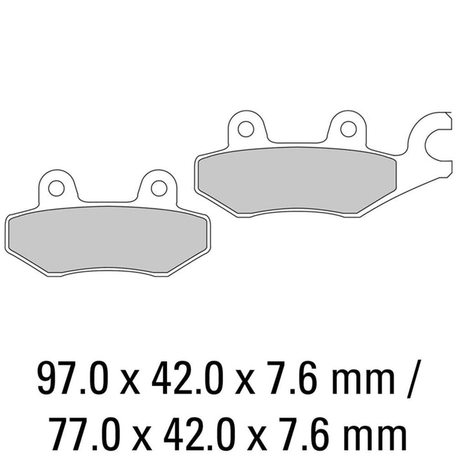 FERODO Disc Pad Set - FDB631 ST Sinter Grip Sintered Compound - Road Hover Image