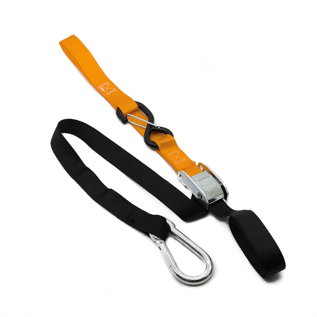 KMX Tie Down 25mm Snap Hook - Black/Orange Soft Loop Main Image